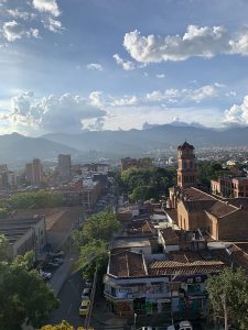 View from the rooftop of the Hotel du Parc, Medellin, Colombia