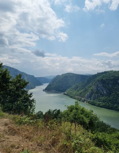 View of the Danube, Serbia and Romania border