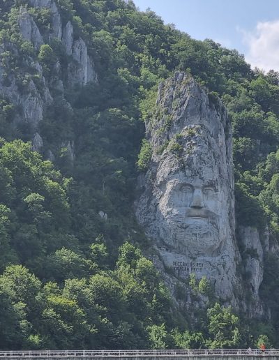 Stone Statue of Decebal Rex, last king of Dacia