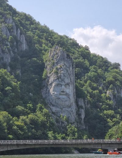 Stone Statue of Decebal Rex, last king of Dacia