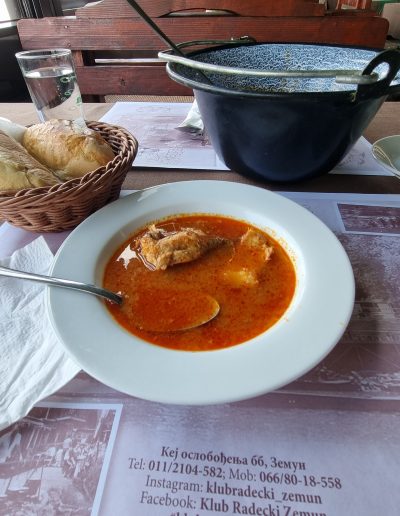 Traditional Serbia Fish Soup