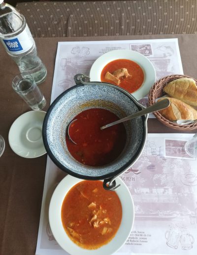 Traditional Serbia Fish Soup