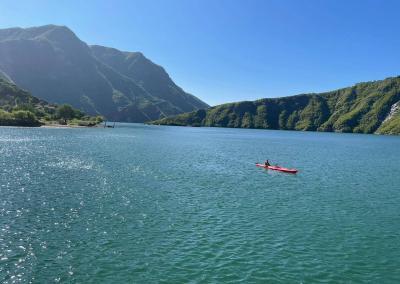 Kayaking on Komani Lake