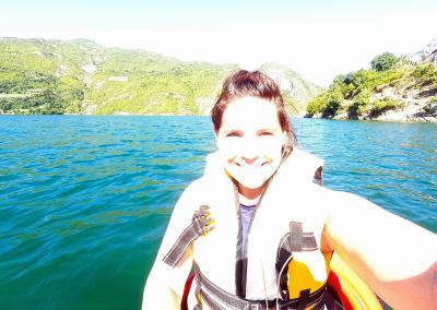 Kayaking on Komani Lake